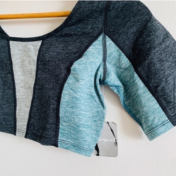 FREE PEOPLE NWT Six Pack Set Top Shorts Charcoal Low Rise - Picture 11 of 16